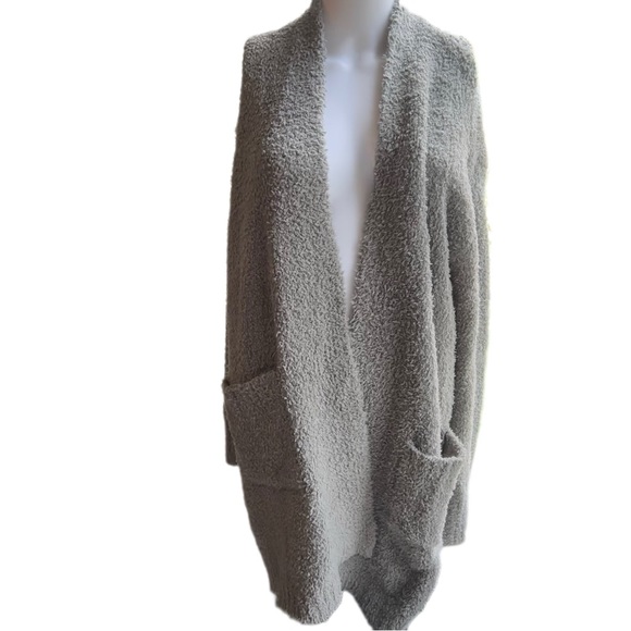 SKIMS Cozy Knit Short Short Robe Smoke Grey Size L/XL - Picture 3 of 10